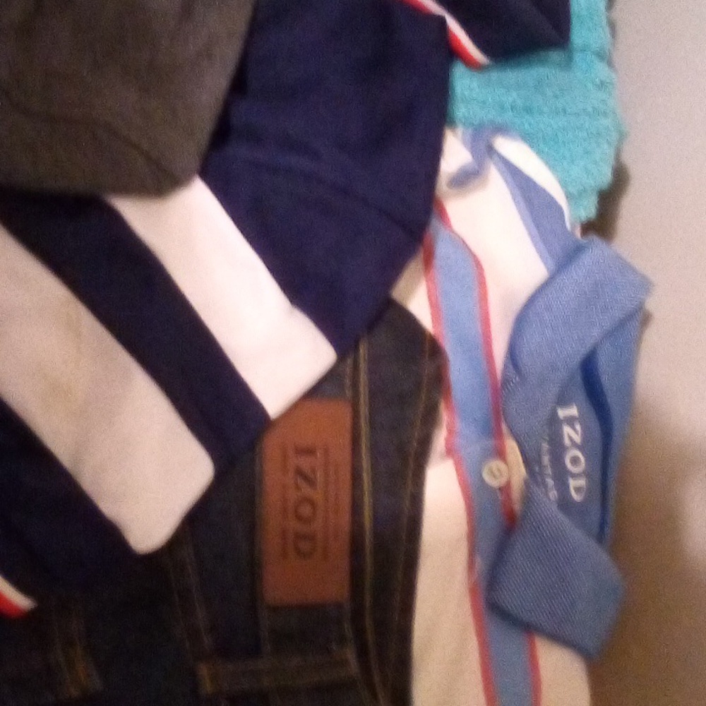 All polo shirts 5 and, Izod shorts